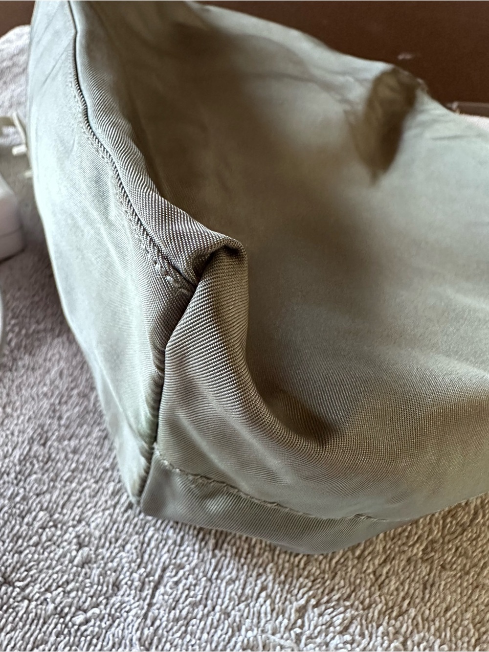 PRADA Hand Bag Nylon Gray Silver Authentic - Picture 12 of 14